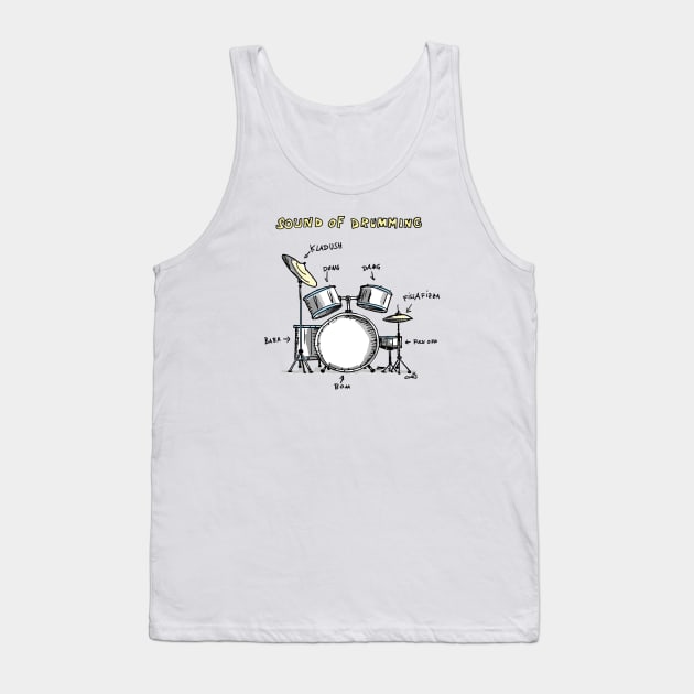 Sound-of-Drumming Tank Top by schlag.art